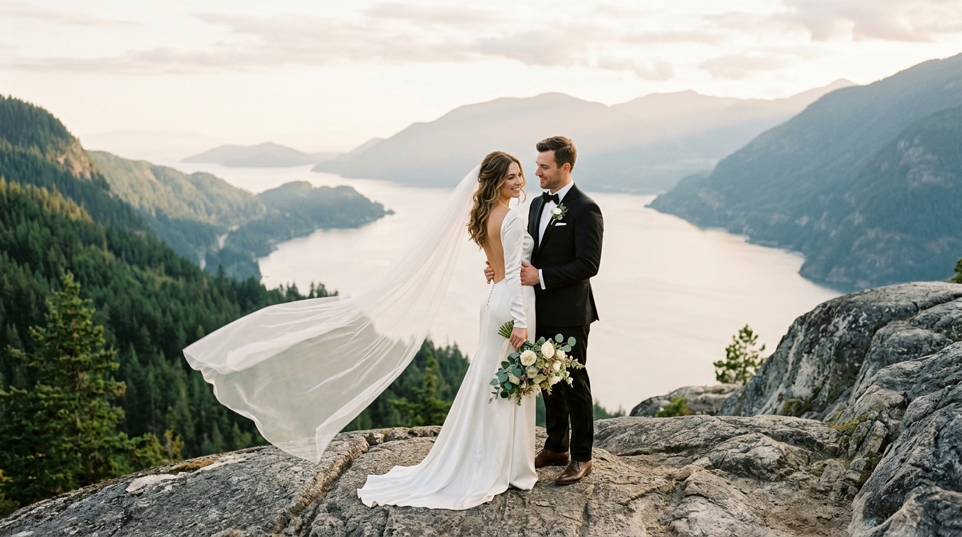 Vows in Quiet Grandeur Lower Mainland Luxury Elopement