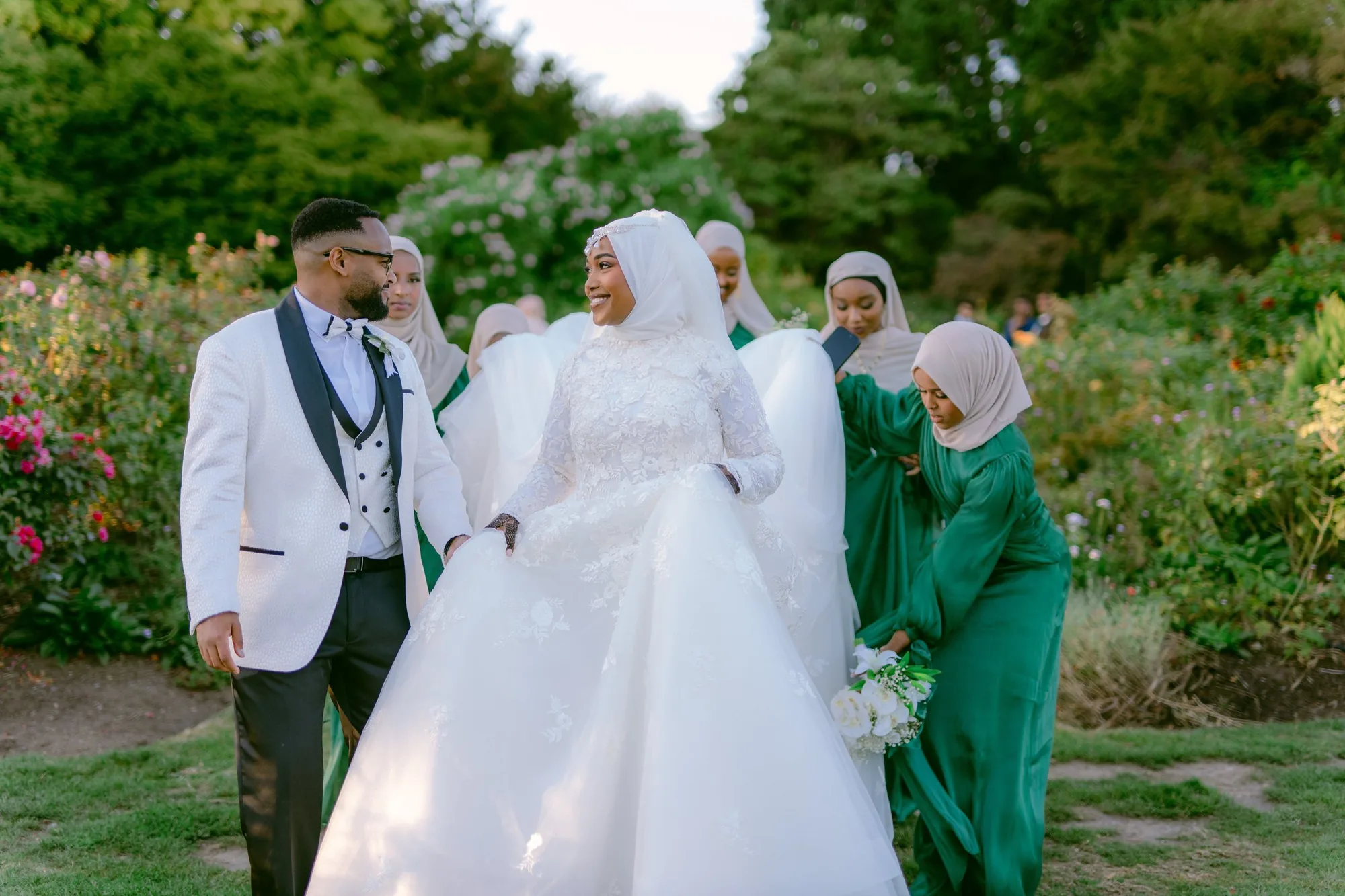 Luxury wedding procession in private heritage estate, Vancouver & Lower Mainland BC — White Daisy Weddings